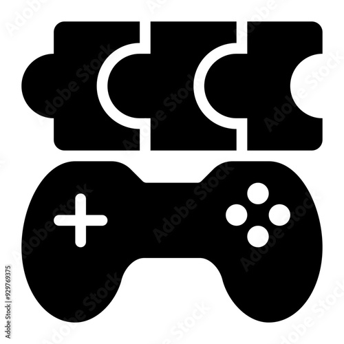 puzzle game, game, guess, puzzle, matching, jigsaw glyph or solid icon