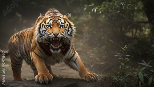 tiger in the zoo