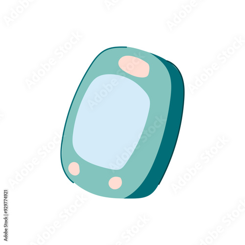 blood pulse oximeter cartoon. herate levels, accuracy portable, medical wellness blood pulse oximeter sign. isolated symbol vector illustration