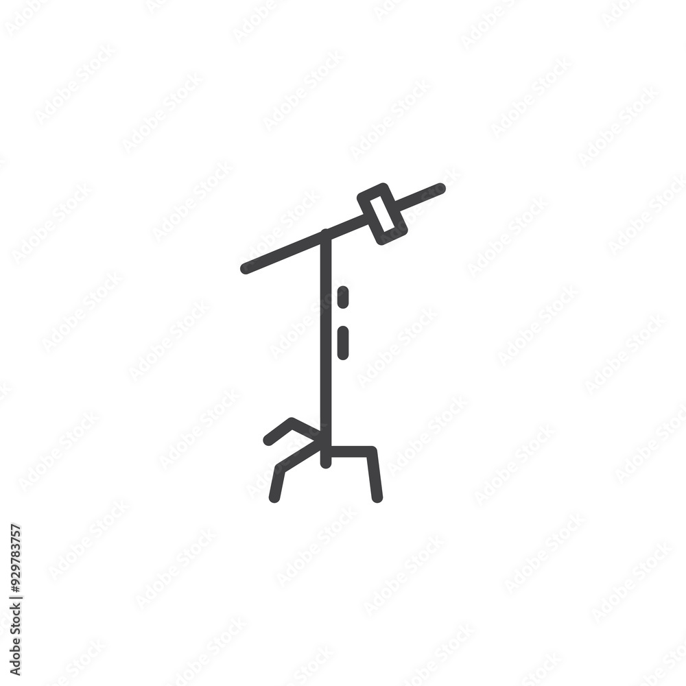Photography C-Stand line icon Photography C-Stand line icon