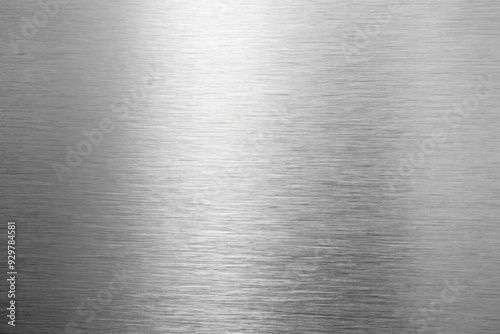 Wallpaper Mural Shiny metallic silver paper background with subtle texture and slight reflection, providing a modern and sleek surface for design and visual applications. Torontodigital.ca