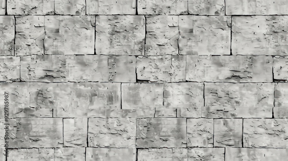 Fototapeta premium A wall made of gray bricks