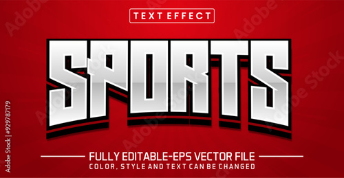 Sports  font Text effect editable