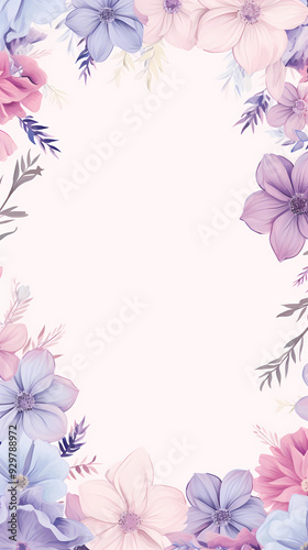 Watercolor floral background