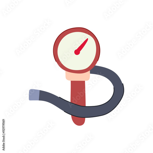 measurement spirometer cartoon. respiratory test, airflow pulmonary, health breathing measurement spirometer sign. isolated symbol vector illustration