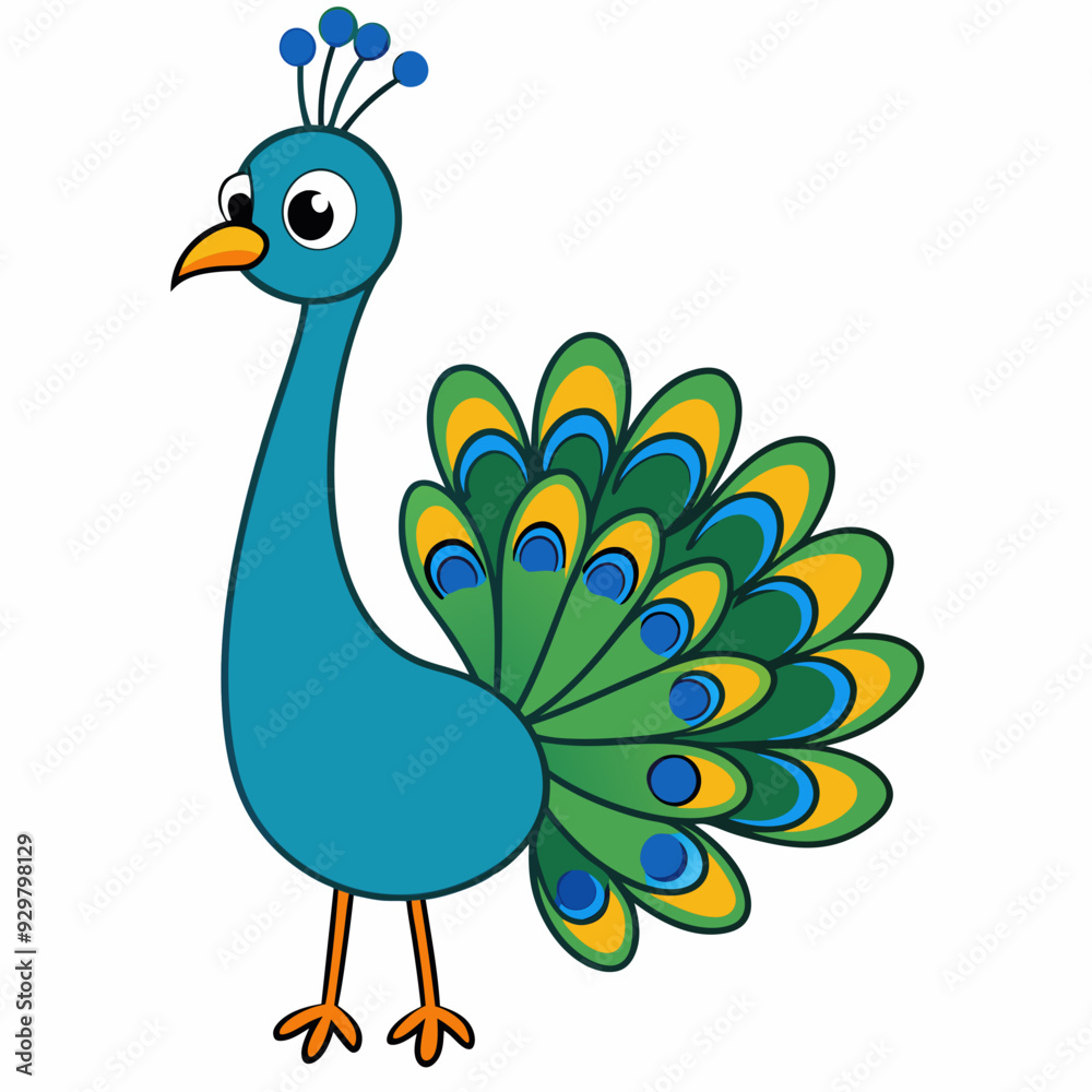 Beautiful peacock art vector illustration Beautiful peacock art vector illustration