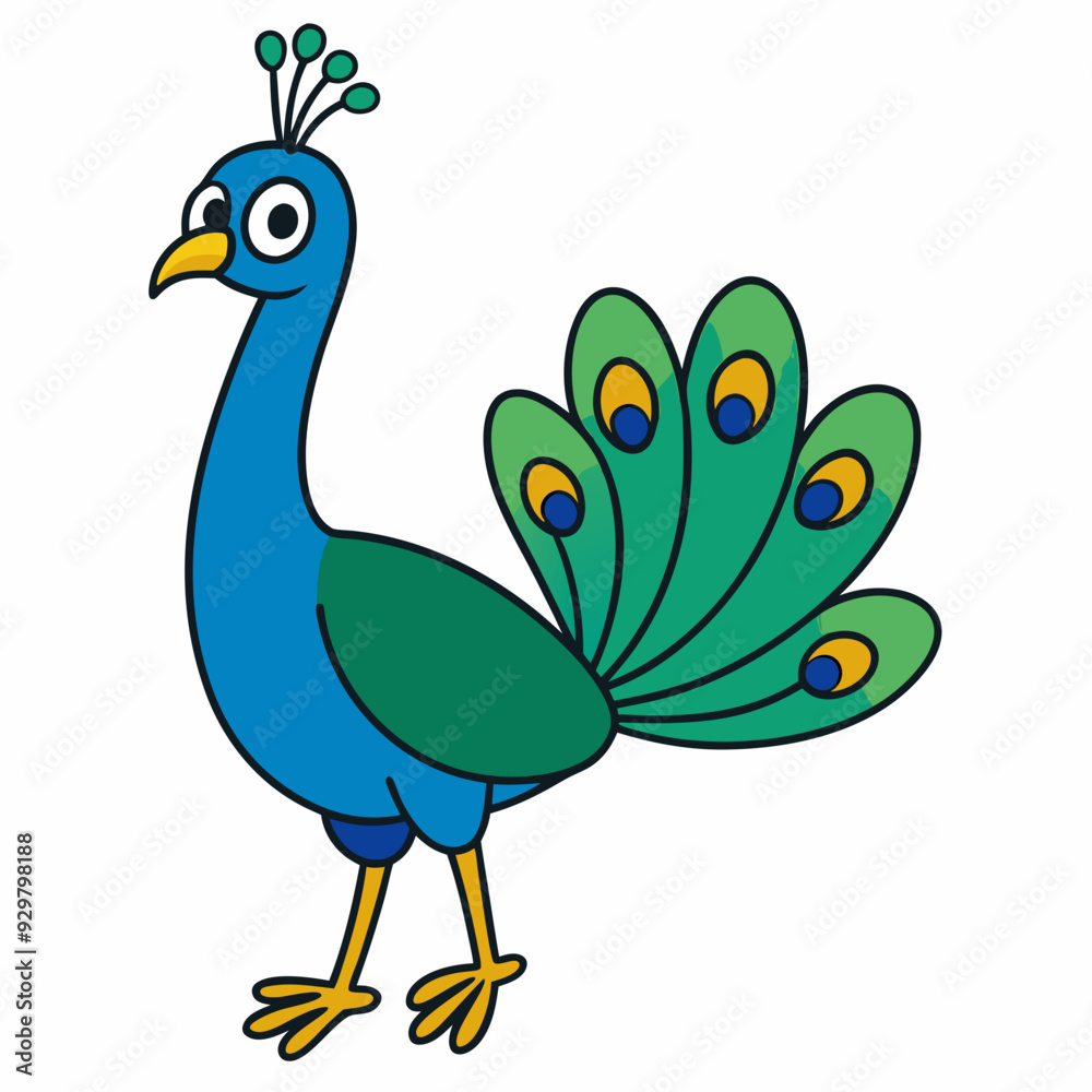 Beautiful peacock art vector illustration Beautiful peacock art vector illustration
