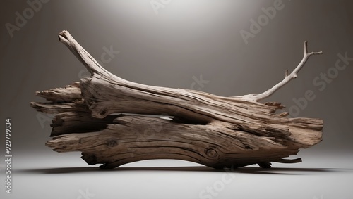 close up of sticks and driftwoods isolated on white background