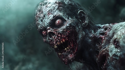 A plague zombie with boils and sores
