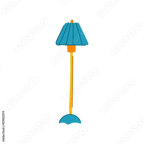 lamp torchere cartoon. lighting decor, antique vintage, classic elegant lamp torchere sign. isolated symbol vector illustration