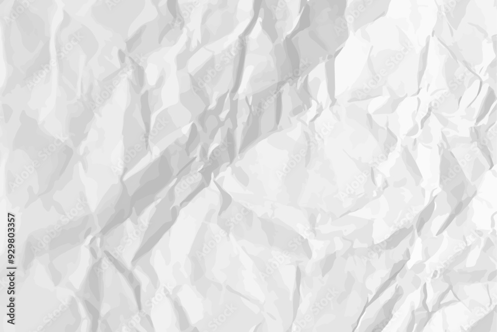 White clean crumpled paper White clean crumpled paper
