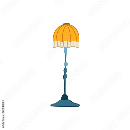 lighting torchere cartoon. decor antique, vintage classic, elegant illumination lighting torchere sign. isolated symbol vector illustration