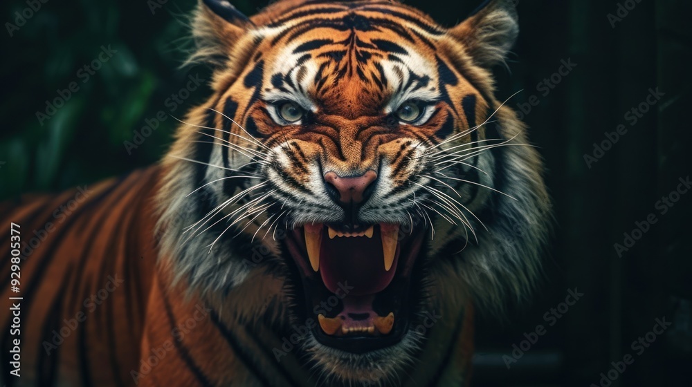 Fototapeta premium The Roaring Tiger