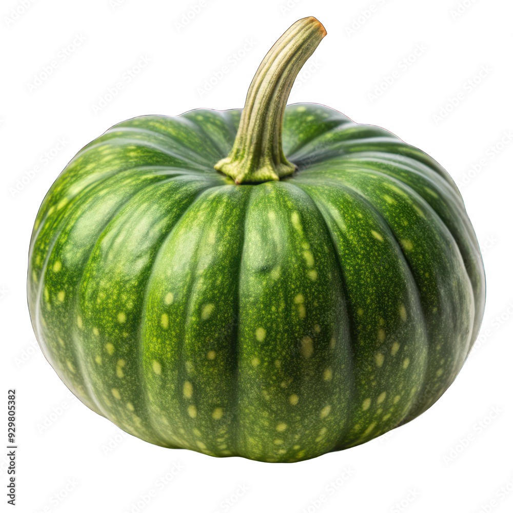 Green pumpkin isolated on transparent background Green pumpkin isolated on transparent background