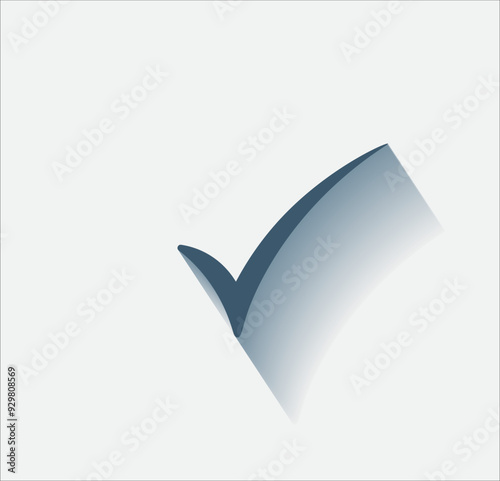 Vector dark color icon with shadow on light background