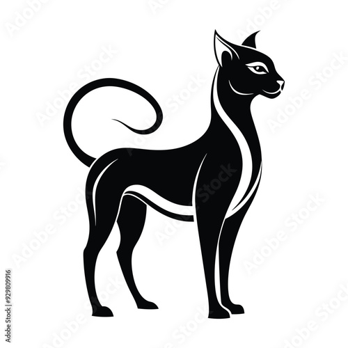 cat silhouette vector eps
