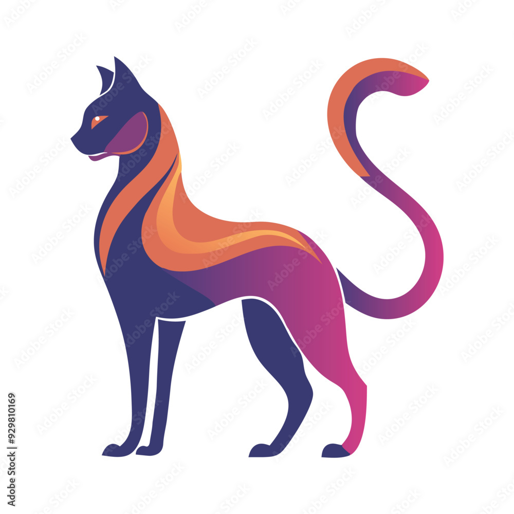 Fototapeta premium cat silhouette vector eps