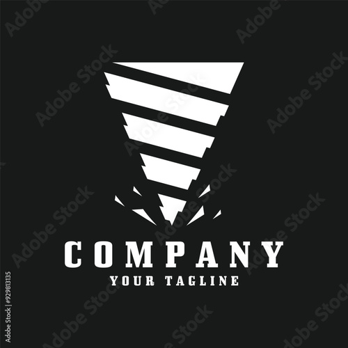 drilling machine logo. Drilling Mining logo. this logo suitable for oil business or companies