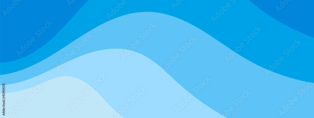 Blue wave flow background vector design. Backdrop wallpaper for banner, magazine, social media, creative album, art cover editable layout illustration template.
