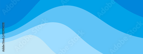 Obraz na płótnie Blue wave flow background vector design. Backdrop wallpaper for banner, magazine, social media, creative album, art cover editable layout illustration template.
w salonie