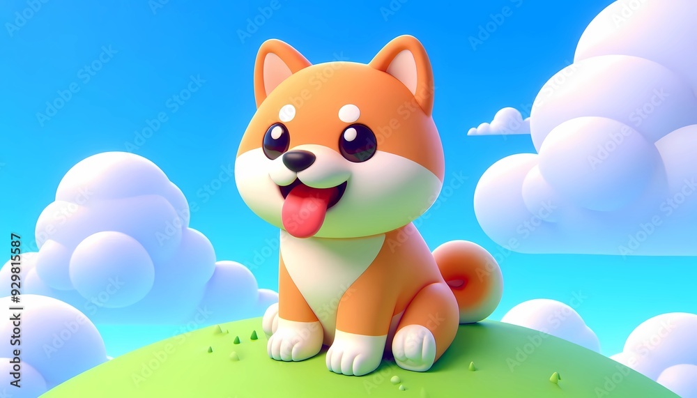 Naklejka premium Shiba Inu