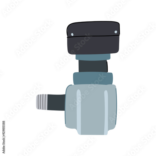 flow water circulation pump cartoon. pressure efficiency, motor impeller, plumbing installation flow water circulation pump sign. isolated symbol vector illustration