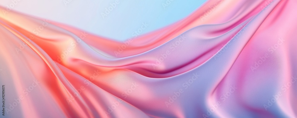 Obraz premium A muted gradient background featuring soft blurred lines, creating a serene and tranquil ambiance.