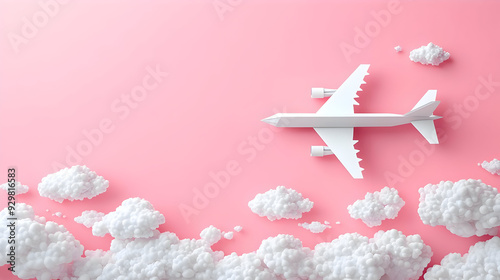 A minimalist airplane flyin...