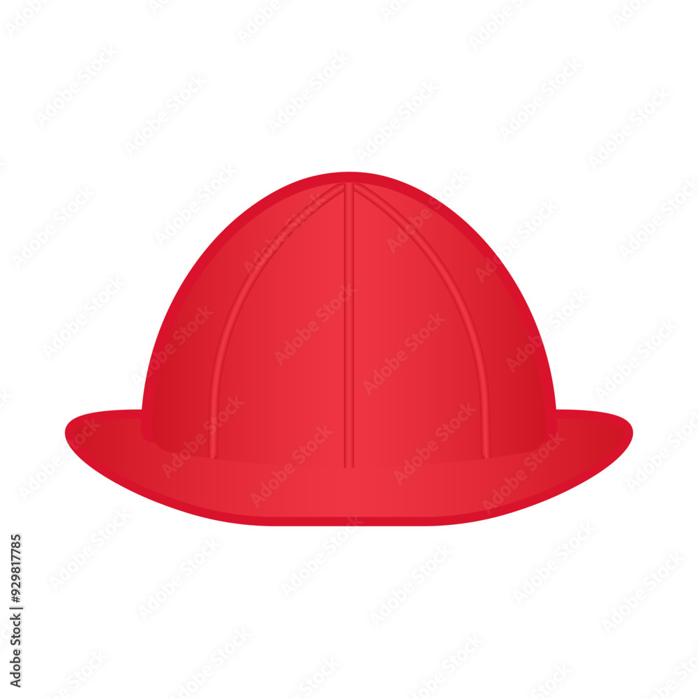 Firefighter Helmet. Fireman Hat. Vector Illustration Isolated on White Background. Firefighter Helmet. Fireman Hat. Vector Illustration Isolated on White Background.