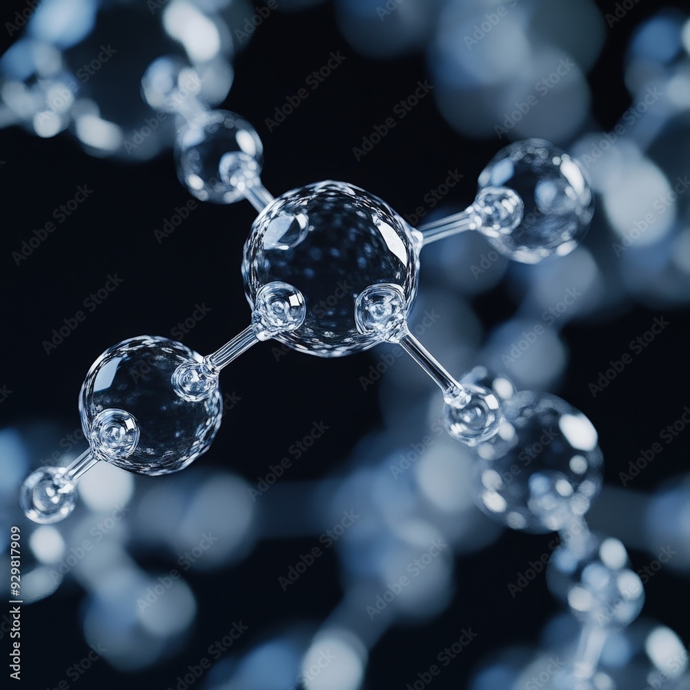 Abstract Molecular Science Background in Blue Tones Abstract Molecular Science Background in Blue Tones