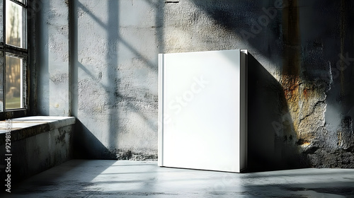 A minimalist white refriger...