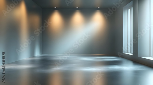 A minimalistic interior spa...