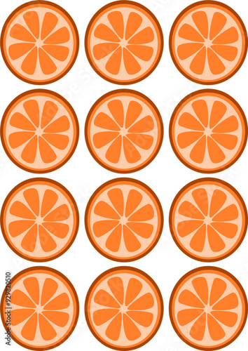 orange pattern illustration in vector graphics.