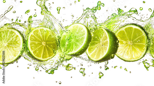 A refreshing splash of lime transparant background png