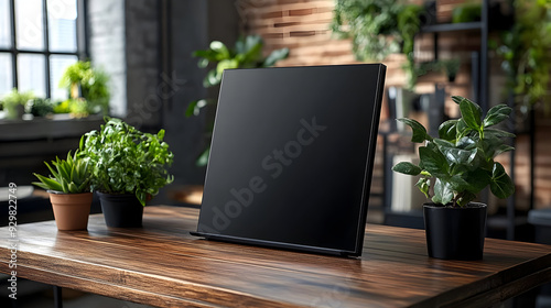 A modern workspace featurin...