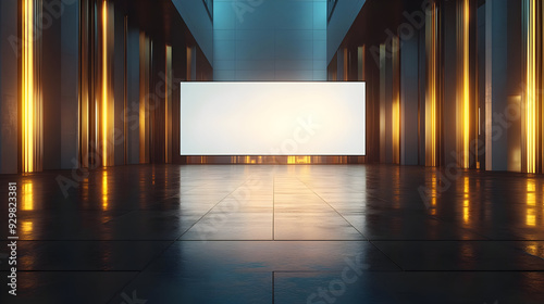 A modern, minimalist space ...