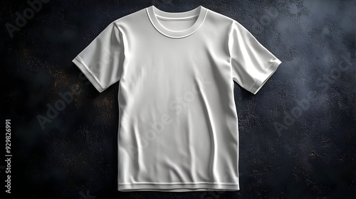 A plain white t-shirt displ...