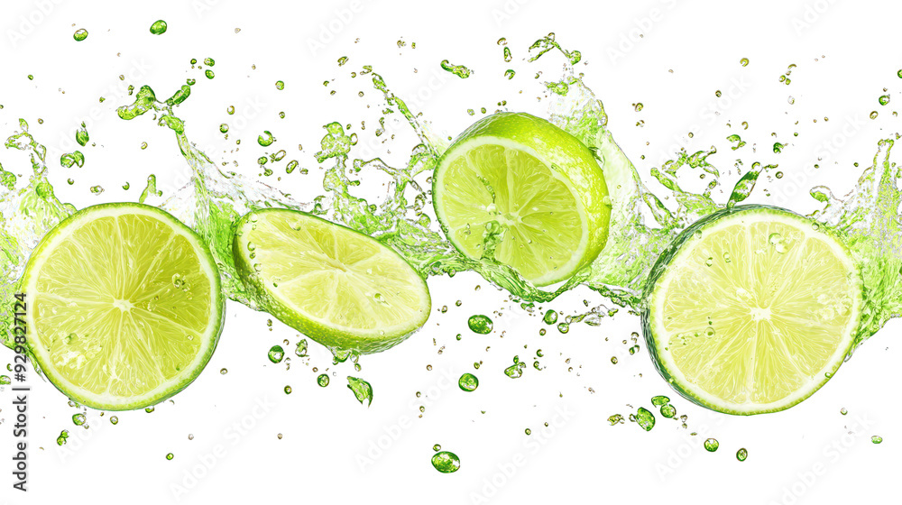 A refreshing splash of lime transparant background png A refreshing splash of lime transparant background png
