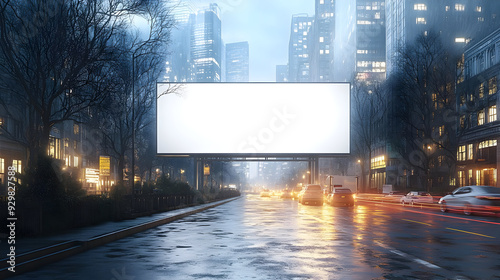 A rainy city street featuri...