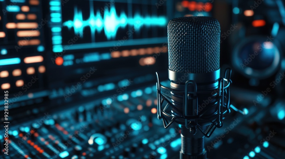 Microphone on Sound Board Microphone on Sound Board