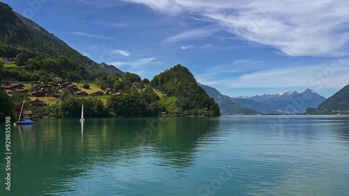 Wallpaper Mural Picturesque View Of Lake Brienz North Of The Alps, Canton Of Bern In Switzerland. Wide Shot Torontodigital.ca