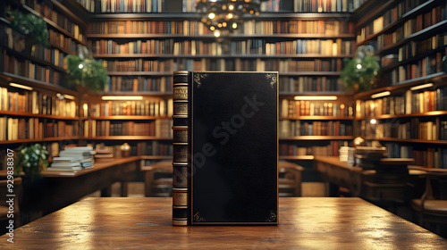 A solitary book in a grand ...