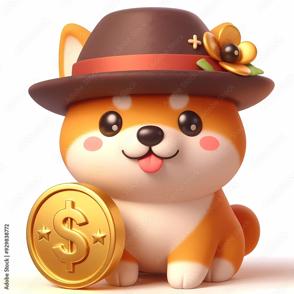 Fototapeta premium Babydoge Coin