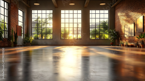A spacious interior with la...