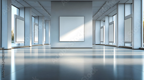 A spacious, minimalist art ...