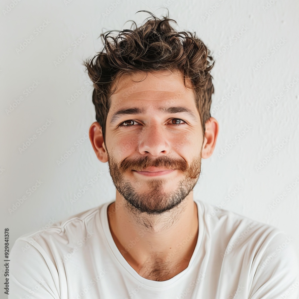 Obraz premium man on white background.