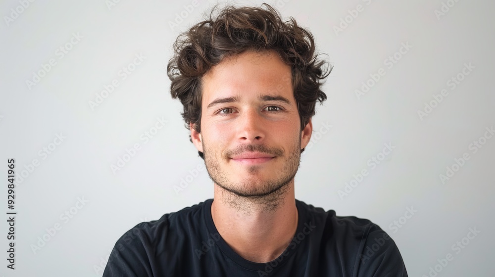 man on white background. man on white background.