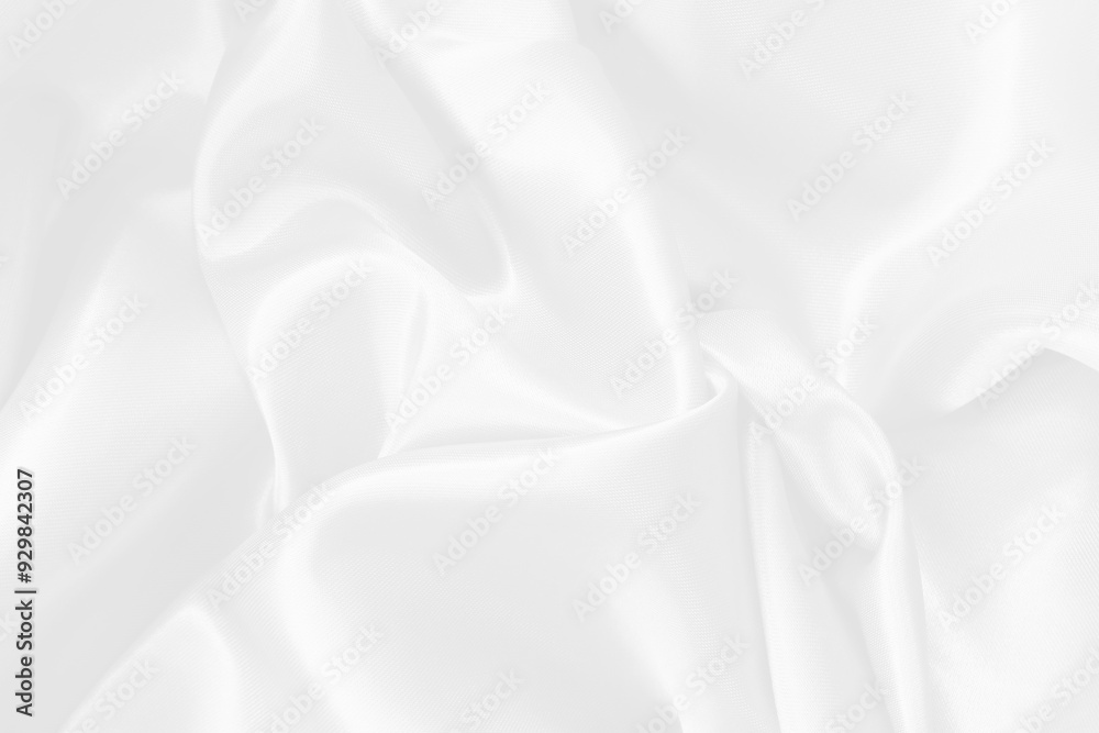 White fabric texture background, detail of silk or linen pattern. White fabric texture background, detail of silk or linen pattern.