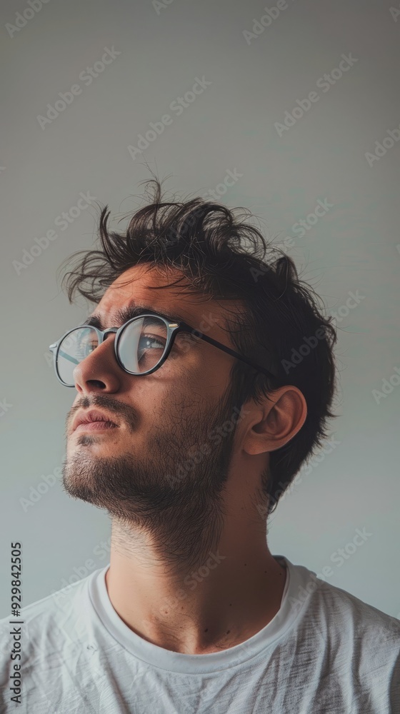 Fototapeta premium man on white background.