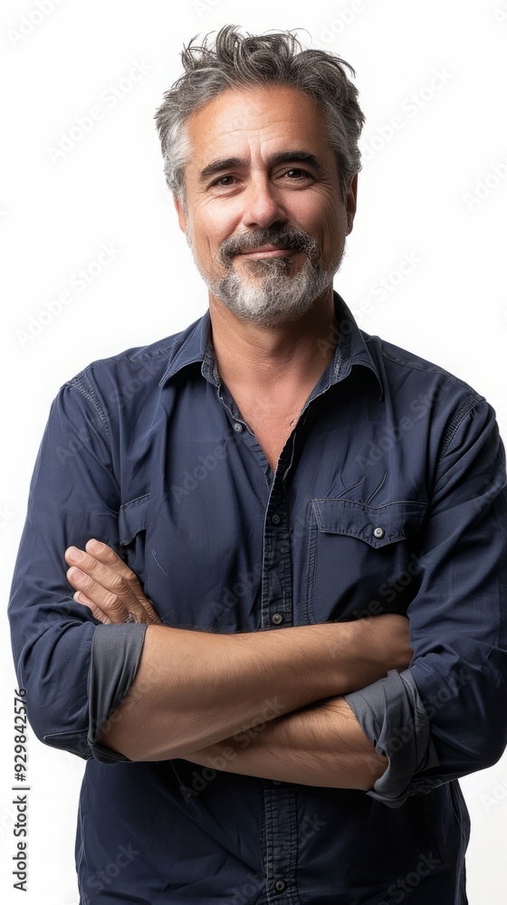 man on white background. man on white background.